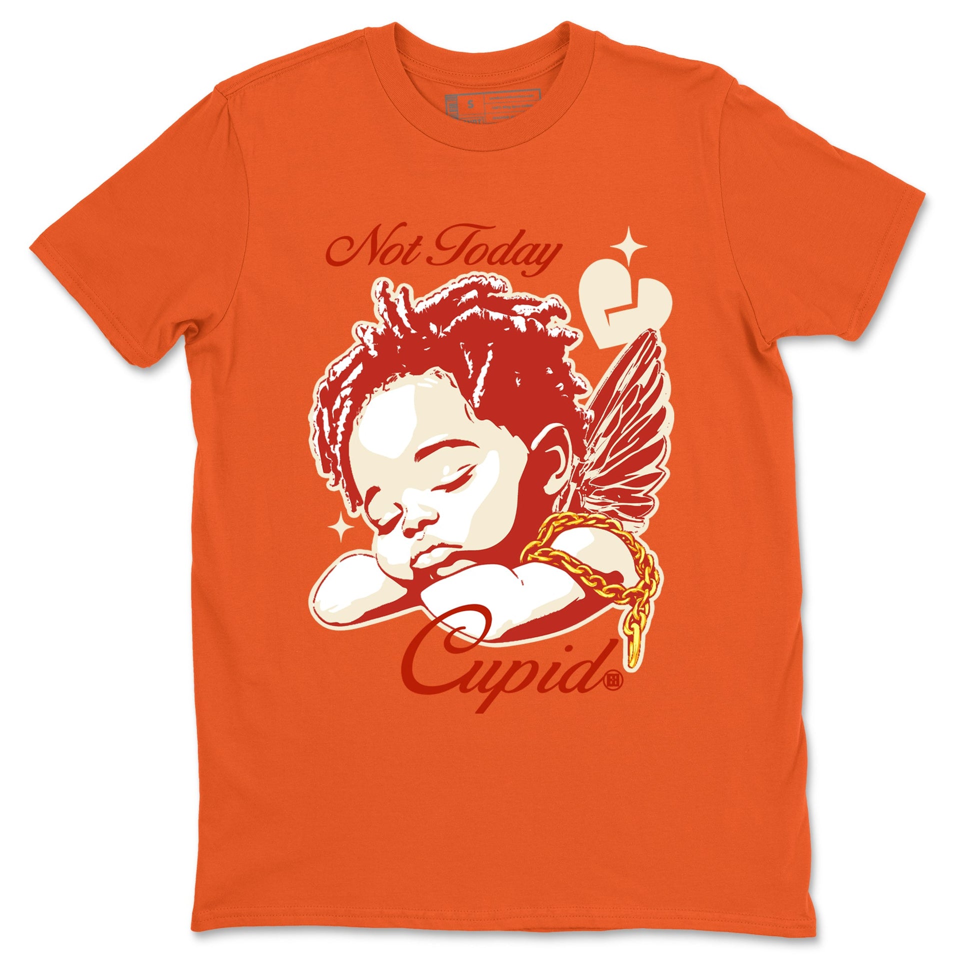 4s Nigel Sylvesterto match jordans Not Today Cupid best t shirts to wear with jordans Nigel Sylvester x Air Jordan 4 Brick by Brick match shoes to clothes SNRT Sneaker Tees unisex cotton Orange 2 shirts