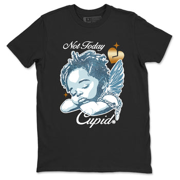 Sneaker match tees – Sneaker Tees To Match 4s Worn Blue Air Jordan 4 Denim Shoes – Not Today Cupid Tee Black 2
