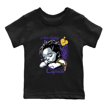 Best Sneakerfits graphic tee – Los Angeles Basketball Tees To Match Air Jordan 4 Lakeshow – Not Today Cupid Kids T-Shirt Black 2