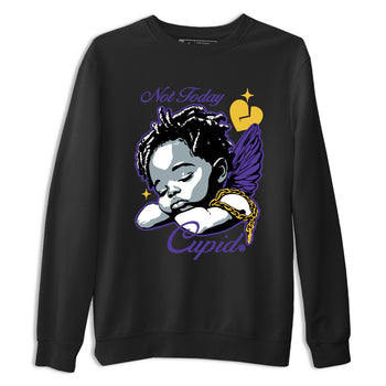 Best Sneakerfits graphic tee – Los Angeles Basketball Tees To Match Air Jordan 4 Lakeshow – Not Today Cupid Tee Black 2