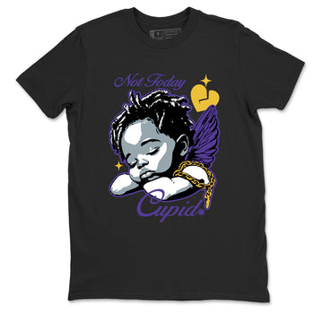 Best Sneakerfits graphic tee – Los Angeles Basketball Tees To Match Air Jordan 4 Lakeshow – Not Today Cupid Tee Black 2