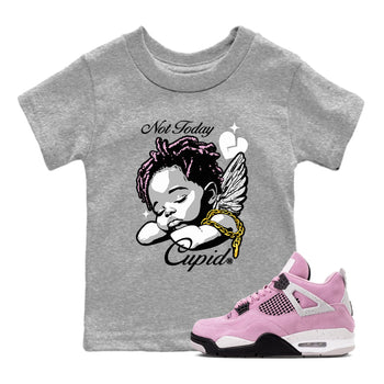 4s WMNS Orchid shirts to match jordans Not Today Cupid sneaker match tees Air Jordan 4 Orchid best t shirts to wear with jordans SNRT Sneaker Tees Youth Baby Heather Grey 1 tee