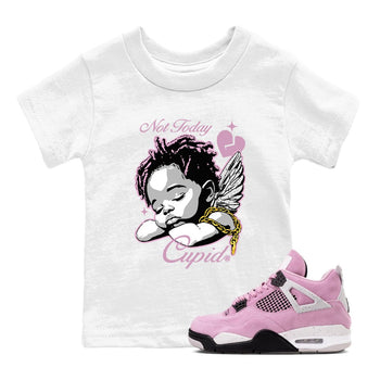 4s WMNS Orchid shirts to match jordans Not Today Cupid sneaker match tees Air Jordan 4 Orchid best t shirts to wear with jordans SNRT Sneaker Tees Youth Baby White 1 tee