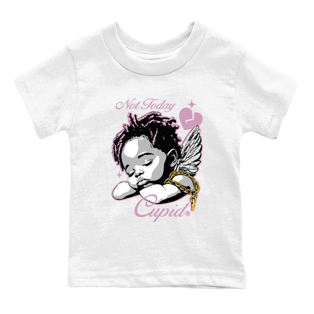 4s WMNS Orchid shirts to match jordans Not Today Cupid sneaker match tees Air Jordan 4 Orchid best t shirts to wear with jordans SNRT Sneaker Tees Youth Baby White 2 tee