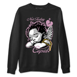 4s WMNS Orchid shirts to match jordans Not Today Cupid sneaker match tees Air Jordan 4 Orchid best t shirts to wear with jordans SNRT Sneaker Tees unisex cotton Black 2 shirts