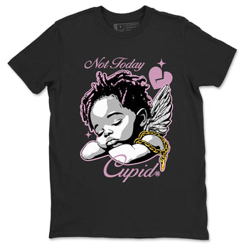 4s WMNS Orchid shirts to match jordans Not Today Cupid sneaker match tees Air Jordan 4 Orchid best t shirts to wear with jordans SNRT Sneaker Tees unisex cotton Black 2 shirts