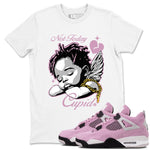 4s WMNS Orchid shirts to match jordans Not Today Cupid sneaker match tees Air Jordan 4 Orchid best t shirts to wear with jordans SNRT Sneaker Tees unisex cotton White 1 shirts