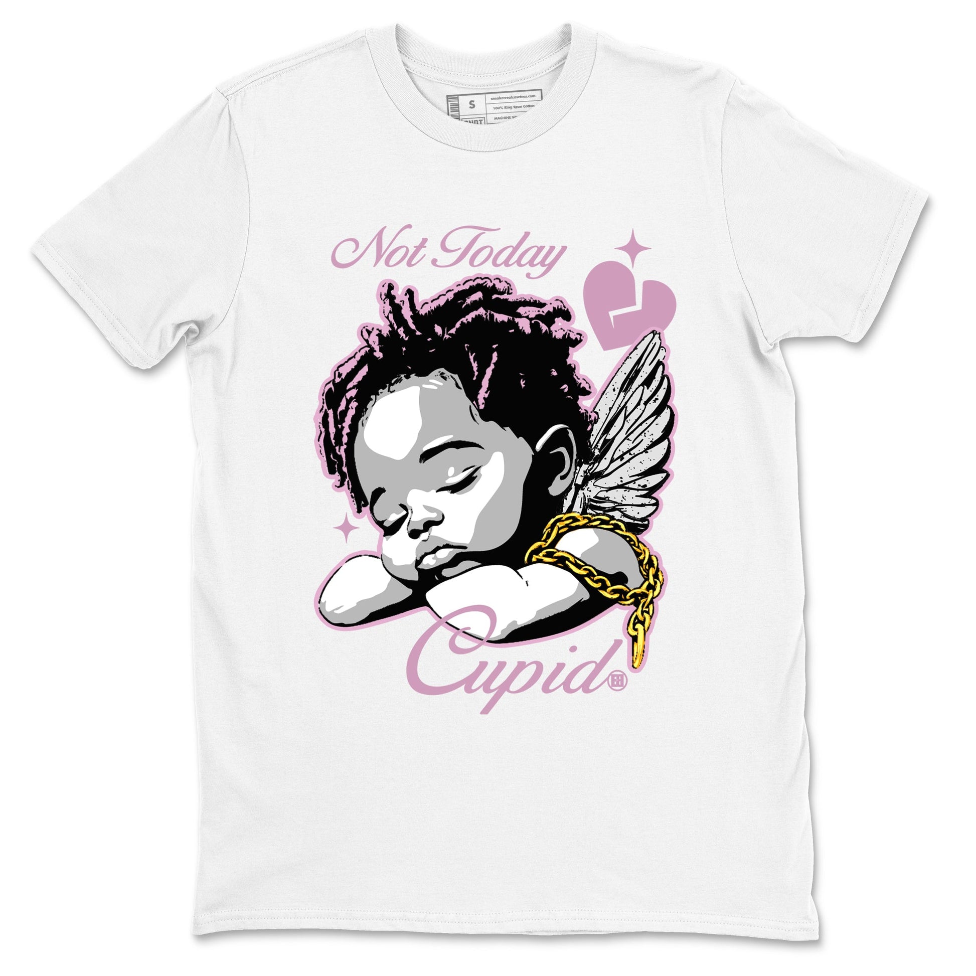 4s WMNS Orchid shirts to match jordans Not Today Cupid sneaker match tees Air Jordan 4 Orchid best t shirts to wear with jordans SNRT Sneaker Tees unisex cotton White 2 shirts