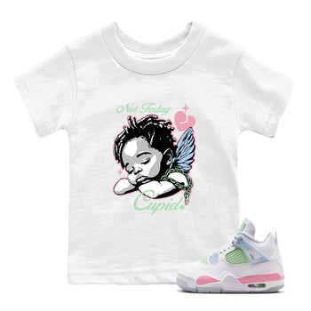Best Sneakerfits graphic tee – Perfect Valentine's Day outfits to match Air Jordan 4 Valentines Day Kids – Not Today Cupid Kids T-Shirt White 1