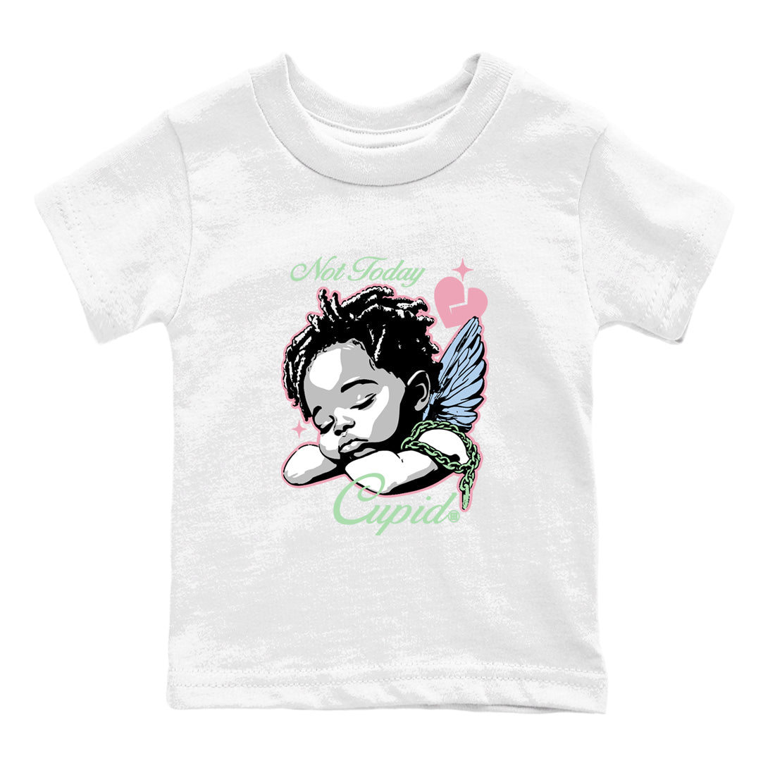 Best Sneakerfits graphic tee – Perfect Valentine's Day outfits to match Air Jordan 4 Valentines Day Kids – Not Today Cupid Kids T-Shirt White 2