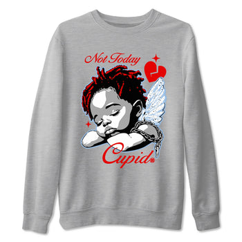 Jordan 5 Retro Reimagined shirts to match jordans Not Today Cupid sneaker match tees Air Jordan 5 Reimagined best t shirts to wear with jordans SNRT Sneaker Tees unisex cotton Heather Grey 2 shirts