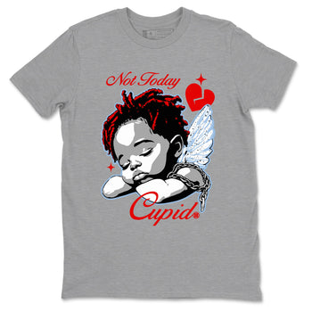 Jordan 5 Retro Reimagined shirts to match jordans Not Today Cupid sneaker match tees Air Jordan 5 Reimagined best t shirts to wear with jordans SNRT Sneaker Tees unisex cotton Heather Grey 2 shirts