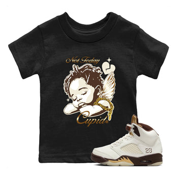 5s Golden Ticket shirts to match jordans Not Today Cupid best t shirts to wear with jordans Air Jordan 5 Golden Ticket match shoes to clothes SNRT Sneaker Tees Youth Baby Black 1 tee