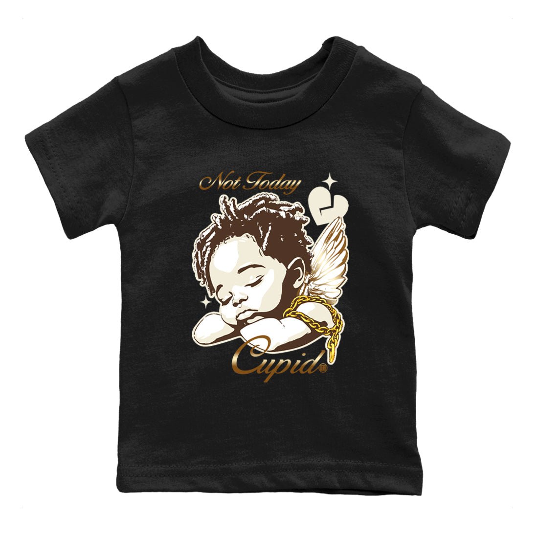 5s Golden Ticket shirts to match jordans Not Today Cupid best t shirts to wear with jordans Air Jordan 5 Golden Ticket match shoes to clothes SNRT Sneaker Tees Youth Baby Black 2 tee
