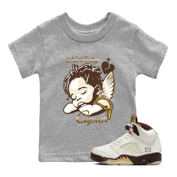 5s Golden Ticket shirts to match jordans Not Today Cupid best t shirts to wear with jordans Air Jordan 5 Golden Ticket match shoes to clothes SNRT Sneaker Tees Youth Baby Heather Grey 1 tee