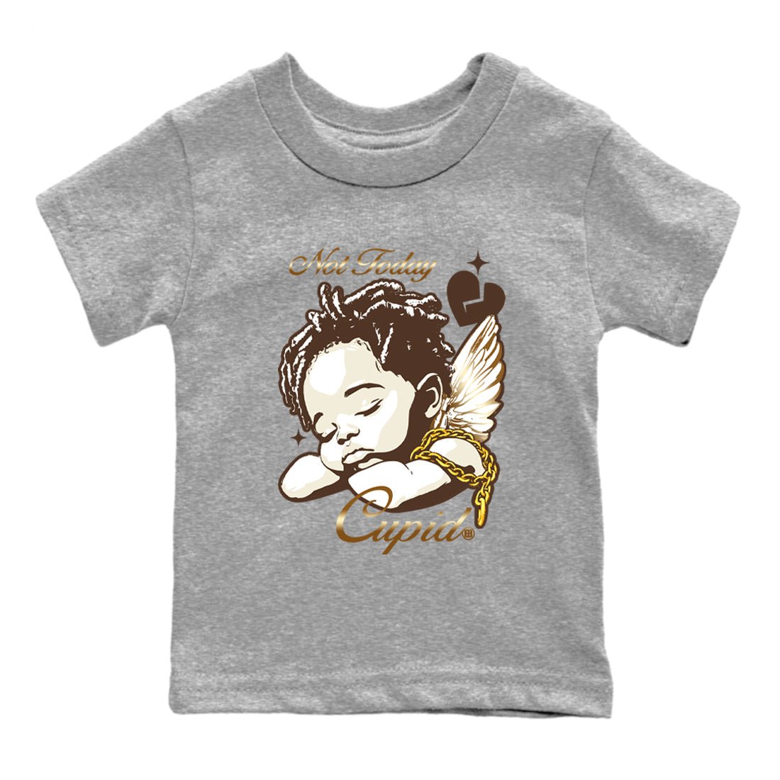 5s Golden Ticket shirts to match jordans Not Today Cupid best t shirts to wear with jordans Air Jordan 5 Golden Ticket match shoes to clothes SNRT Sneaker Tees Youth Baby Heather Grey 2 tee