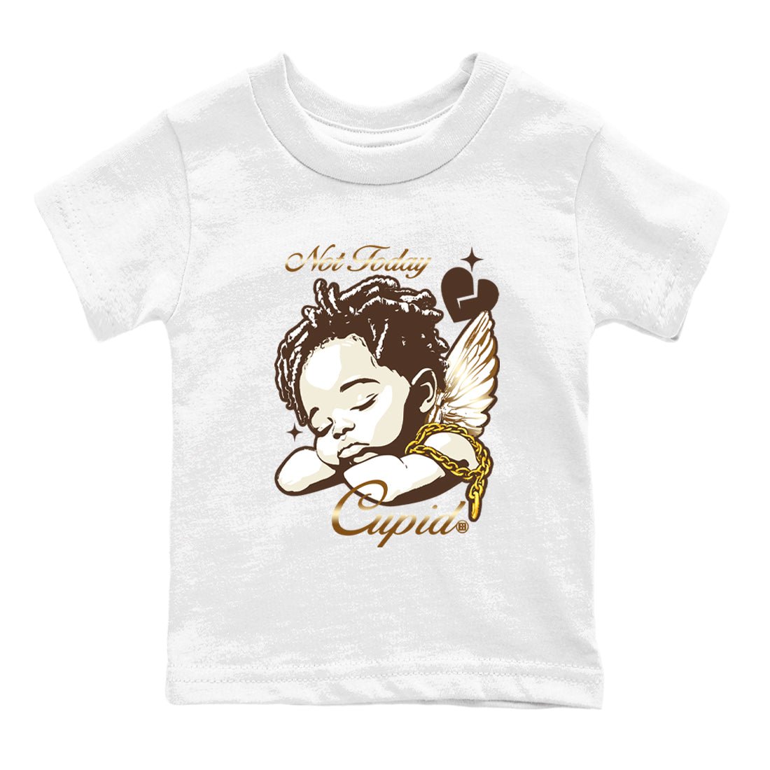 5s Golden Ticket shirts to match jordans Not Today Cupid best t shirts to wear with jordans Air Jordan 5 Golden Ticket match shoes to clothes SNRT Sneaker Tees Youth Baby White 2 tee