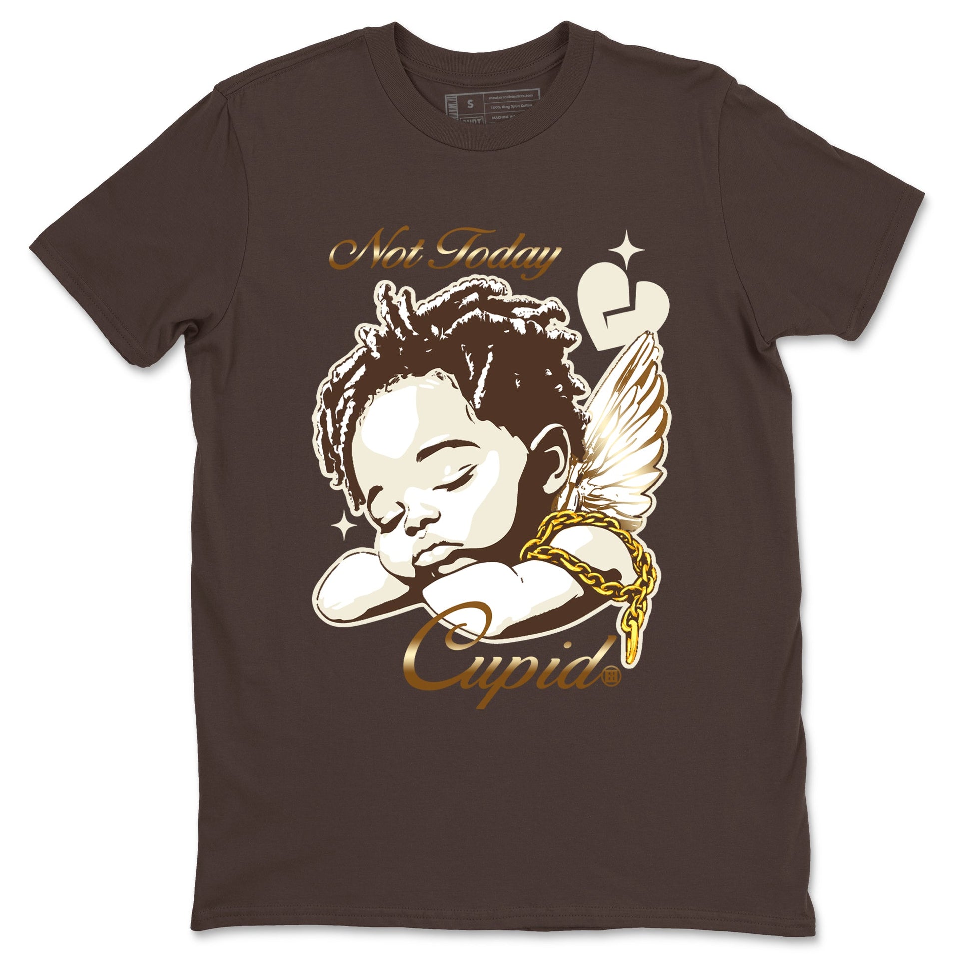 5s Golden Ticket shirts to match jordans Not Today Cupid best t shirts to wear with jordans Air Jordan 5 Golden Ticket match shoes to clothes SNRT Sneaker Tees unisex cotton Dark Chocolate 2 shirts