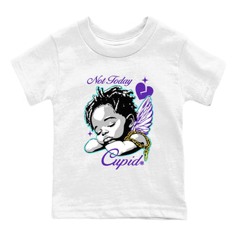 5s Retro Grape shirts to match jordans Not Today Cupid sneaker match tees Air Jordan 5 Grape best t shirts to wear with jordans SNRT Sneaker Tees Youth Baby White 2 tee