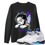 5s Retro Grape shirts to match jordans Not Today Cupid sneaker match tees Air Jordan 5 Grape best t shirts to wear with jordans SNRT Sneaker Tees unisex cotton Black 1 shirts
