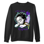 5s Retro Grape shirts to match jordans Not Today Cupid sneaker match tees Air Jordan 5 Grape best t shirts to wear with jordans SNRT Sneaker Tees unisex cotton Black 2 shirts