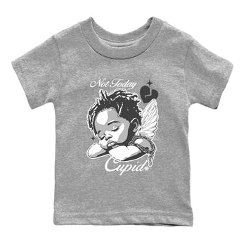 9s Cool Grey shirts to match jordans Not Today Cupid sneaker match tees Air Jordan 9 Cool Grey best t shirts to wear with jordans SNRT Sneaker Tees Youth Baby Heather Grey 2 tee