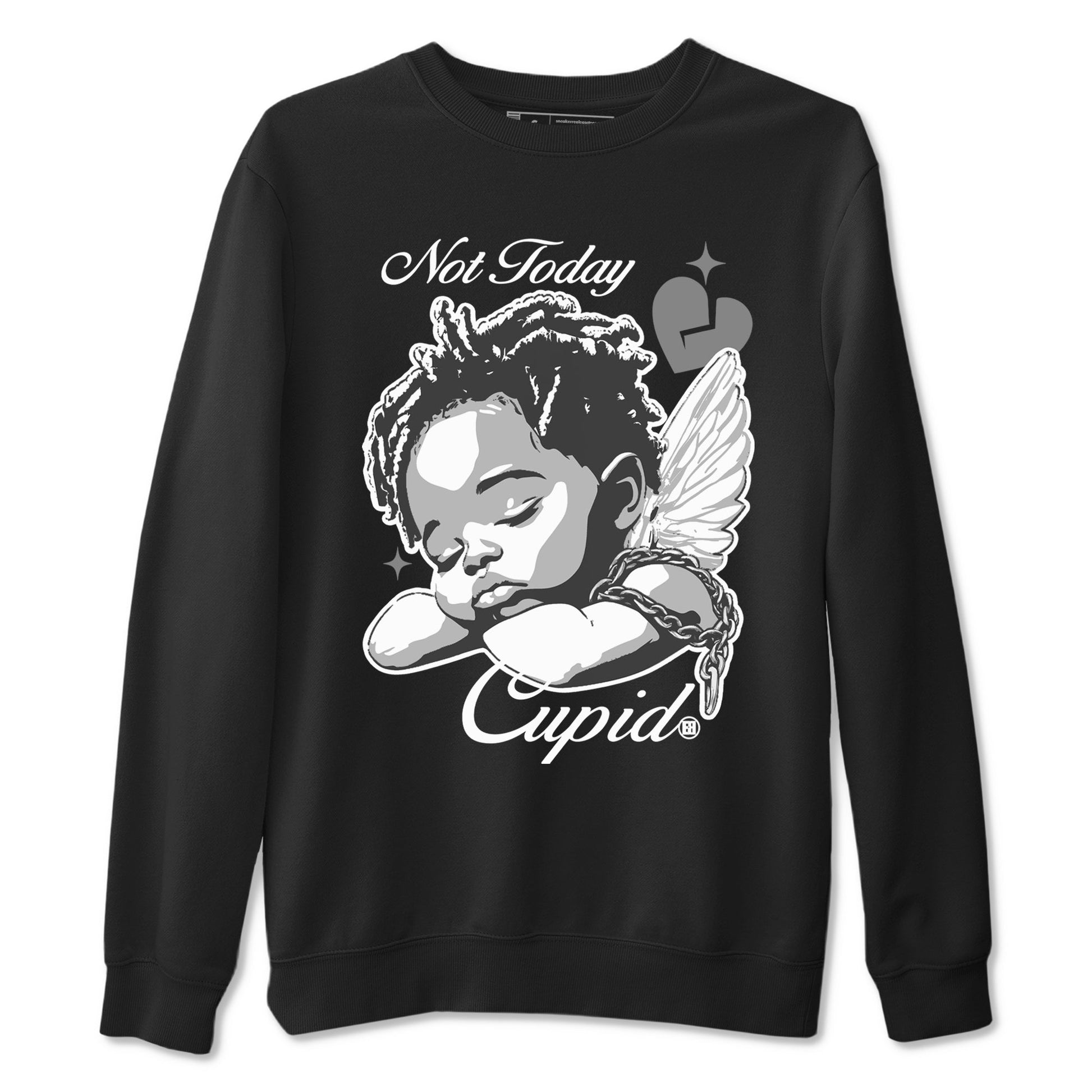 9s Cool Grey shirts to match jordans Not Today Cupid sneaker match tees Air Jordan 9 Cool Grey best t shirts to wear with jordans SNRT Sneaker Tees unisex cotton Black 2 shirts