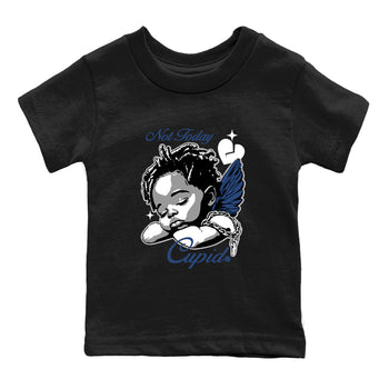 Perfect Valentine's Day Gifts graphic tee  – Sneaker Tees To Match Air Jordan 9 Flint Grey – Not Today Cupid Kids Graphic T-Shirt Black 2