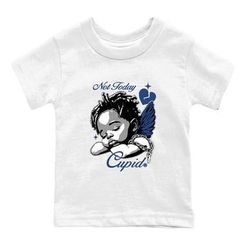 Perfect Valentine's Day Gifts graphic tee  – Sneaker Tees To Match Air Jordan 9 Flint Grey – Not Today Cupid Kids Graphic T-Shirt White 2