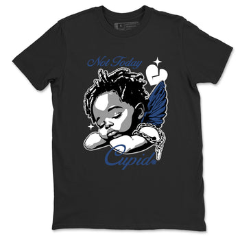 Perfect Valentine's Day Gifts graphic tee  – Sneaker Tees To Match Air Jordan 9 Flint Grey – Not Today Cupid Tee Black 2