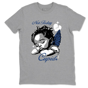 Perfect Valentine's Day Gifts graphic tee  – Sneaker Tees To Match Air Jordan 9 Flint Grey – Not Today Cupid Tee Heather Grey 2