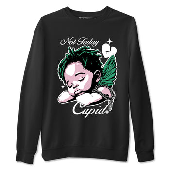 Dunks Medium Soft Pink Malachite shirts to match jordans Not Today Cupid sneaker match tees Dunk Medium Soft Pink Malachite best t shirts to wear with jordans SNRT Sneaker Tees unisex cotton Black 2 shirts