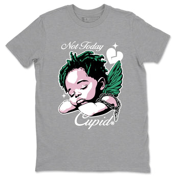 Dunks Medium Soft Pink Malachite shirts to match jordans Not Today Cupid sneaker match tees Dunk Medium Soft Pink Malachite best t shirts to wear with jordans SNRT Sneaker Tees unisex cotton Heather Grey 2 shirts