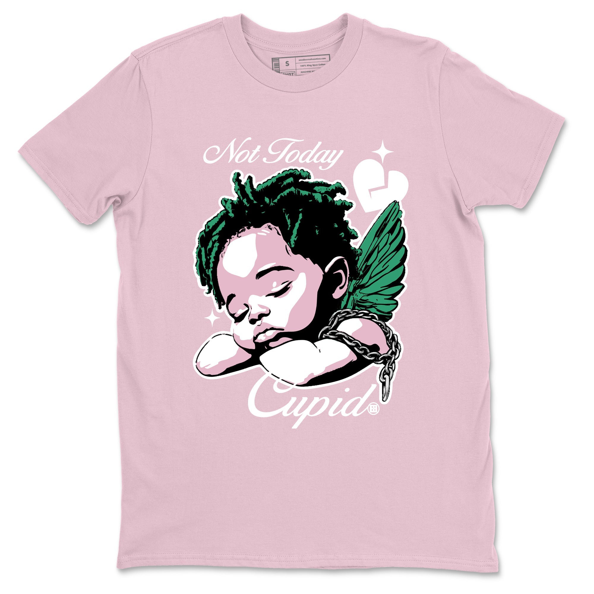 Dunks Medium Soft Pink Malachite shirts to match jordans Not Today Cupid sneaker match tees Dunk Medium Soft Pink Malachite best t shirts to wear with jordans SNRT Sneaker Tees unisex cotton Pink 2 shirts