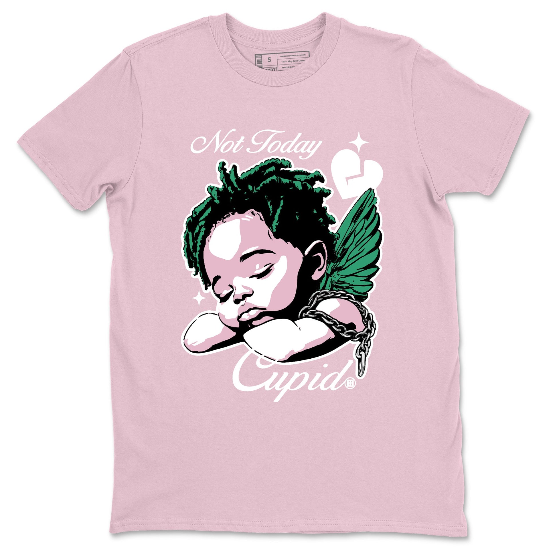 Dunks Medium Soft Pink Malachite shirts to match jordans Not Today Cupid sneaker match tees Dunk Medium Soft Pink Malachite best t shirts to wear with jordans SNRT Sneaker Tees unisex cotton Pink 2 shirts