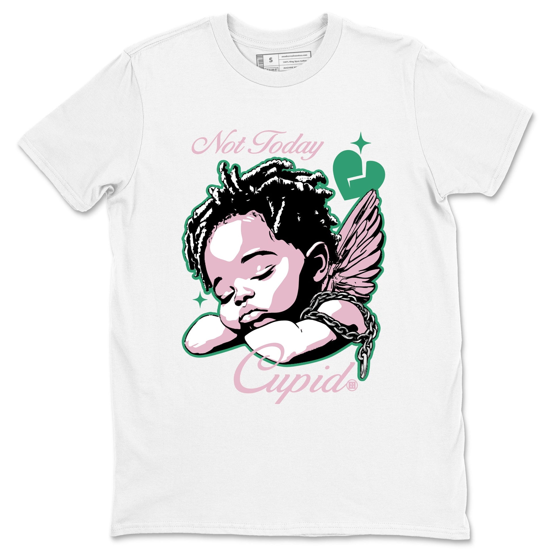 Dunks Medium Soft Pink Malachite shirts to match jordans Not Today Cupid sneaker match tees Dunk Medium Soft Pink Malachite best t shirts to wear with jordans SNRT Sneaker Tees unisex cotton White 2 shirts
