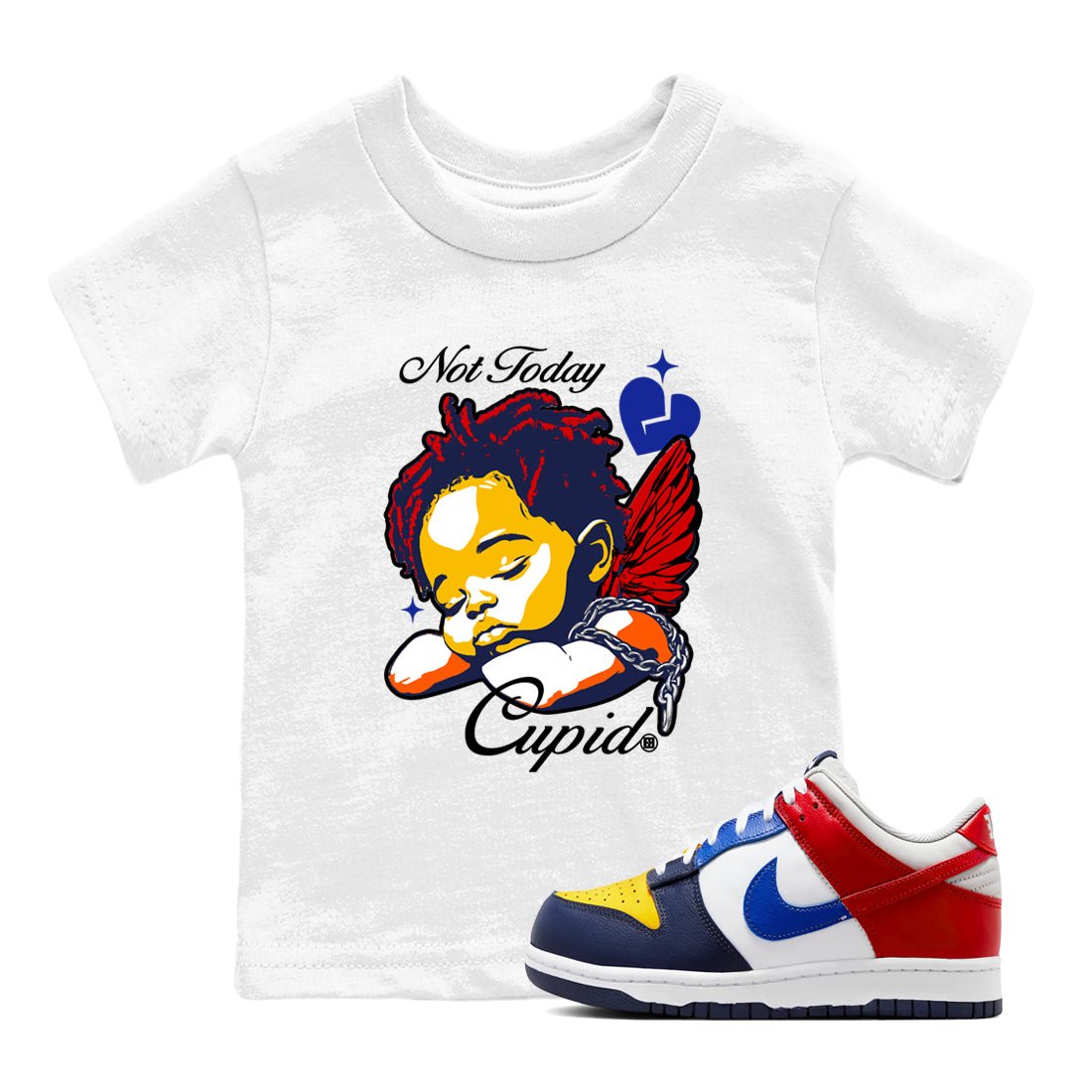 Dunk What The shirts to match jordans Not Today Cupid sneaker match tees Dunk What The best t shirts to wear with jordans SNRT Sneaker Tees Youth Baby White 1 tee
