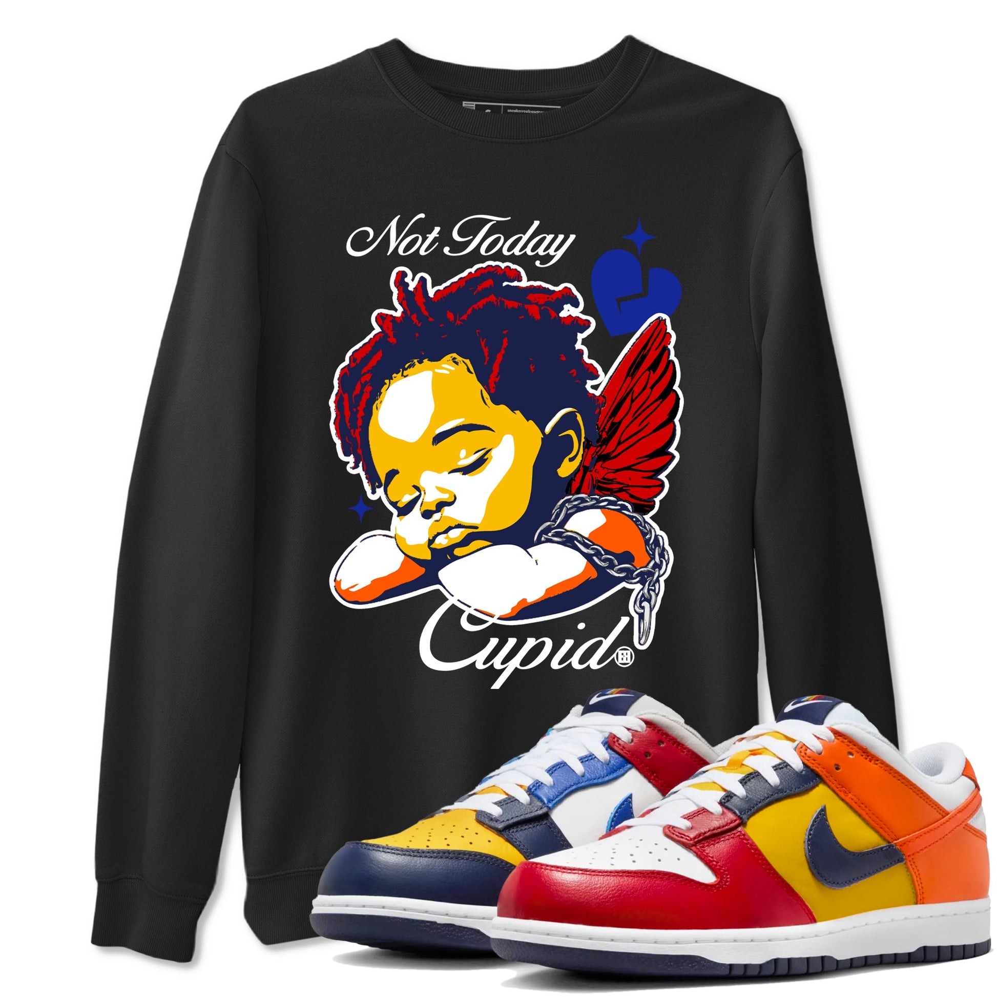 Dunk What The shirts to match jordans Not Today Cupid sneaker match tees Dunk What The best t shirts to wear with jordans SNRT Sneaker Tees unisex cotton Black 1 shirts