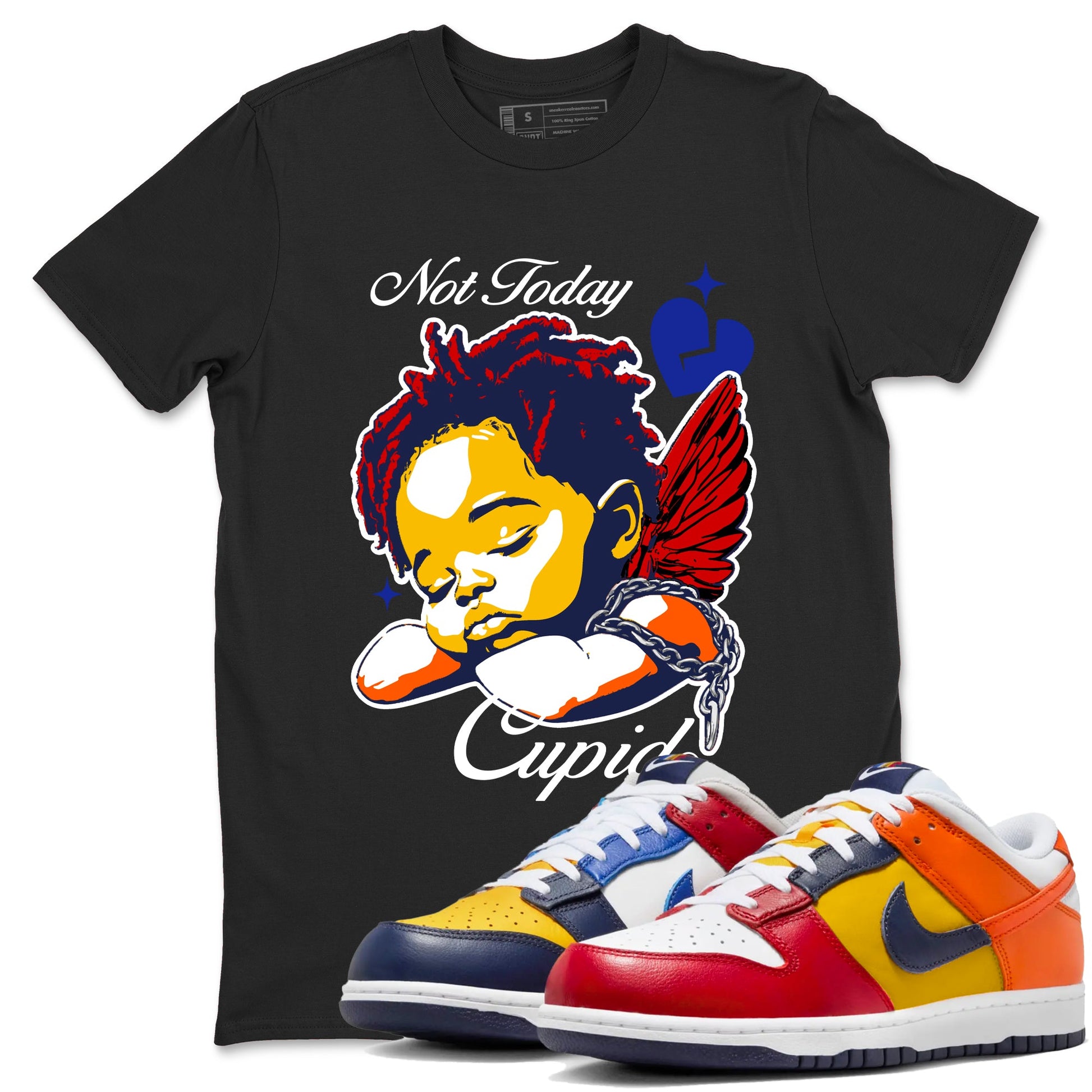 Dunk What The shirts to match jordans Not Today Cupid sneaker match tees Dunk What The best t shirts to wear with jordans SNRT Sneaker Tees unisex cotton Black 1 shirts