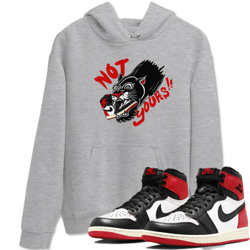 1s Black Toe Reimagined shirts to match jordans Not Yours sneaker match tees 1s Black Toe Reimagined SNRT Sneaker Release Tees unisex cotton Heather Grey 1 crew neck shirts