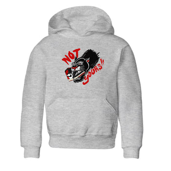 1s Black Toe Reimagined shirts to match jordans Not Yours sneaker match tees 1s Black Toe Reimagined SNRT Sneaker Release Tees Youth Baby Heather Grey 2 crew neck shirts