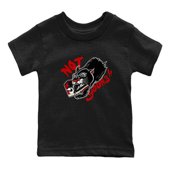 1s Black Toe Reimagined shirts to match jordans Not Yours sneaker match tees 1s Black Toe Reimagined SNRT Sneaker Release Tees Youth Baby Black 2 crew neck shirts