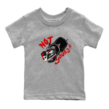 1s Black Toe Reimagined shirts to match jordans Not Yours sneaker match tees 1s Black Toe Reimagined SNRT Sneaker Release Tees Youth Baby Heather Grey 2 crew neck shirts