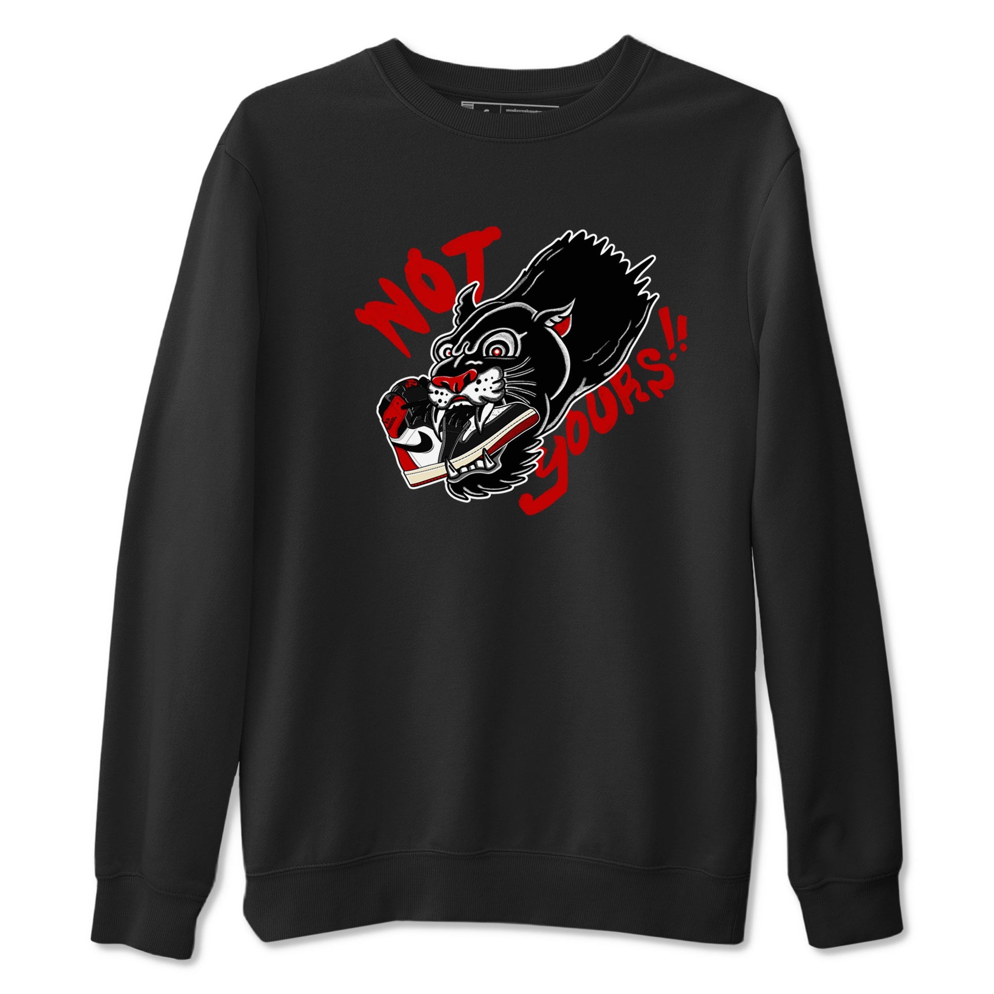 1s Black Toe Reimagined shirts to match jordans Not Yours sneaker match tees 1s Black Toe Reimagined SNRT Sneaker Release Tees unisex cotton Black 2 crew neck shirts