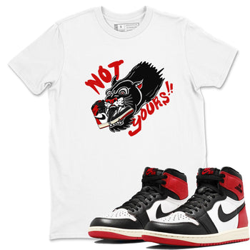 1s Black Toe Reimagined shirts to match jordans Not Yours sneaker match tees 1s Black Toe Reimagined SNRT Sneaker Release Tees unisex cotton White 1 crew neck shirts