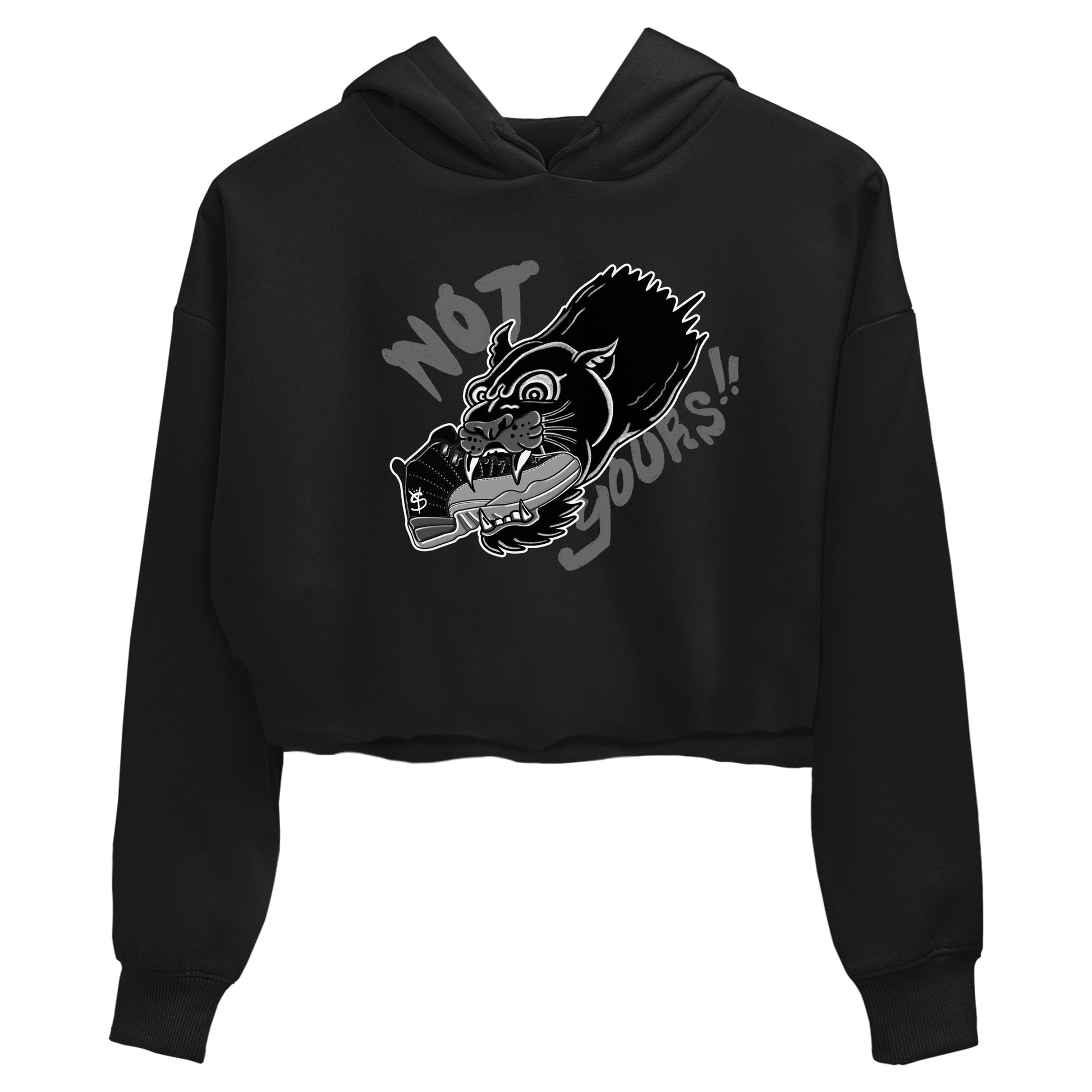 12s Black Wolf Grey shirts to match jordans Not Yours sneaker match tees Air Jordan 12 Barons SNRT Sneaker Release Tees unisex cotton Black 2 Crop Shirts