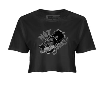 12s Black Wolf Grey shirts to match jordans Not Yours sneaker match tees Air Jordan 12 Barons SNRT Sneaker Release Tees unisex cotton Black 2 Crop Shirts