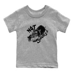 12s Black Wolf Grey shirts to match jordans Not Yours sneaker match tees Air Jordan 12 Barons SNRT Sneaker Release Tees Youth Baby Heather Grey 2 crew neck shirts