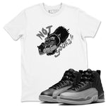 12s Black Wolf Grey shirts to match jordans Not Yours sneaker match tees Air Jordan 12 Barons SNRT Sneaker Release Tees unisex cotton White 1 crew neck shirts