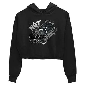 Air Jordan 3 Black Cat shirts to match jordans Not Yours sneaker match tees Jordan 3 Retro Black Cat best t shirts to wear with jordans SNRT Sneaker Tees unisex cotton Black 2 crop tee